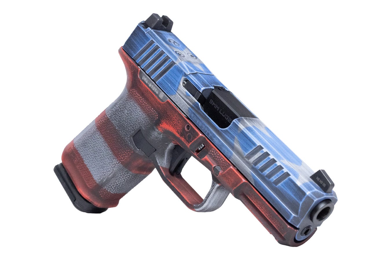 RUGER RXM 9mm Optic Ready 15+1 Pistol with American Flag Cerakote Magpul EHG  Grip